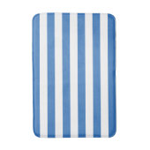 Tapis De Bain Bleu et blanc | Couleurs modifiables (Devant (Vertical))