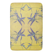 Tapis De Bain Bleu et jaune rustique (devant Vertical)