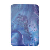 Tapis De Bain Bleu et marbre rose Résumé (Devant (Vertical))