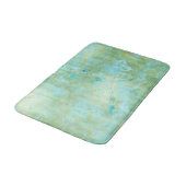 Tapis De Bain Bleu et Or Moderne Marbré Abstrait Éclaboussure de (Angle)