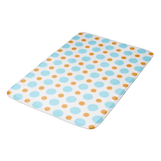 Tapis De Bain Bleu et orange (Angle)