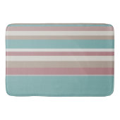 Tapis De Bain Bleu et rose clair (Devant)