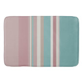 Tapis De Bain Bleu et rose clair (Devant)