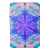Tapis De Bain Bleu et rose Gradient Pastel Bubble Art (devant Vertical)
