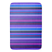 Tapis De Bain Bleu et violet bandes verticales (devant Vertical)