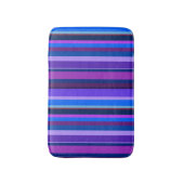 Tapis De Bain Bleu et violet bandes verticales (Devant (Vertical))