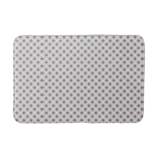 Tapis De Bain Bleu Étoiles Tan Carré Latic Bath Mat (Devant)