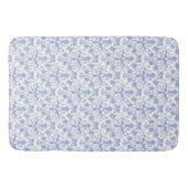 Tapis De Bain Bleu fait sur commande de bigorneau sur floral (Devant)