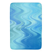 Tapis De Bain Bleu foncé Abstrait (devant Vertical)