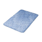 Tapis De Bain Bleu gouttelettes d'eau (Angle)