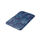 Tapis De Bain Bleu Gracé Bain Floral Mat (Angle)