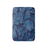 Tapis De Bain Bleu Gracé Bain Floral Mat (Devant (Vertical))