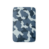 Tapis De Bain Bleu, grandes taches de vache (Devant (Vertical))