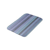 Tapis De Bain Bleu-gris, bandes horizontales (Angle)