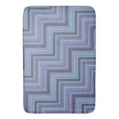 Tapis De Bain Bleu gris rayures motif (devant Vertical)