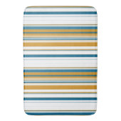 Tapis De Bain Bleu jaune et blanc (devant Vertical)
