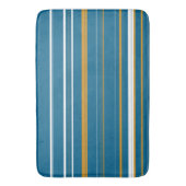 Tapis De Bain Bleu jaune et blanc (devant Vertical)