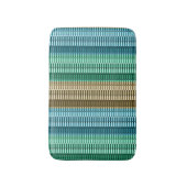 Tapis De Bain Bleu Jaune Vert Moderne Abstrait De Style Motif (Devant (Vertical))