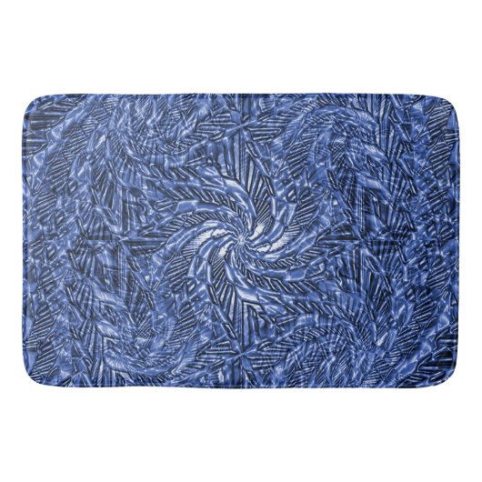 Tapis De Bain Bleu Jean tourbillon..... (Devant)