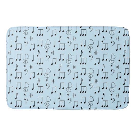 Tapis De Bain Bleu juste noté (Devant)