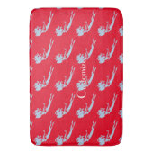 Tapis De Bain Bleu Mermaid Swimmer Thunder_Cove (devant Vertical)
