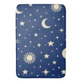 Tapis De Bain Bleu Nuit Céleste (devant Vertical)