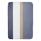 Tapis De Bain Bleu, or et blanc (devant Vertical)