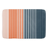 Tapis De Bain Bleu orange de la Marine Nautique  (Devant)