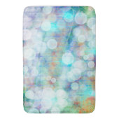 Tapis De Bain Bleu, orange, Jaune, Blanc Art Abstrait (devant Vertical)