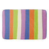 Tapis De Bain Bleu, orange, violet, vert et (Devant)