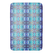 Tapis de bain bleu orné (devant Vertical)