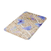 Tapis De Bain Bleu papillon moderne Ethereal Poster de animal or (Angle)