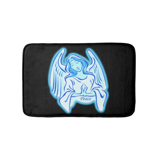 Tapis De Bain Bleu Peace Angel Bain Mat (Devant)