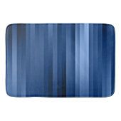 Tapis De Bain Bleu rayures nuances de Bars Bleus (Devant)