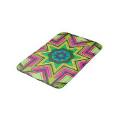 Tapis De Bain Bleu rose Abstrait (Angle)