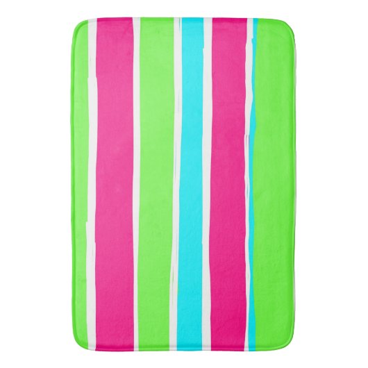 Tapis De Bain Bleu rose vert (devant Vertical)