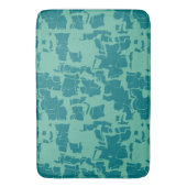 Tapis De Bain Bleu Seabot Abstrait (devant Vertical)
