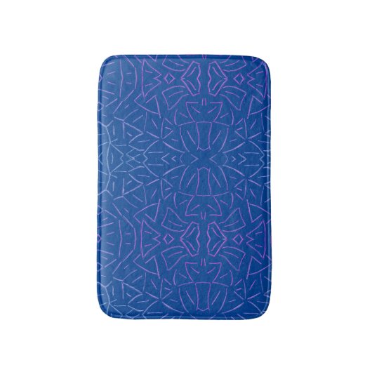 Tapis De Bain Bleu simple (Devant (Vertical))