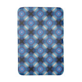 Tapis De Bain Bleu Spacey Géométrique (Devant (Vertical))