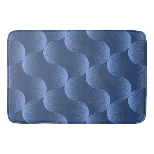 Tapis De Bain 💙 Bleu Style de Maison Abstrait Vibrant Bain ✨ (Devant)