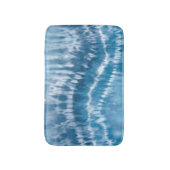 Tapis De Bain Bleu Tie Dye Bain Mat (Devant (Vertical))