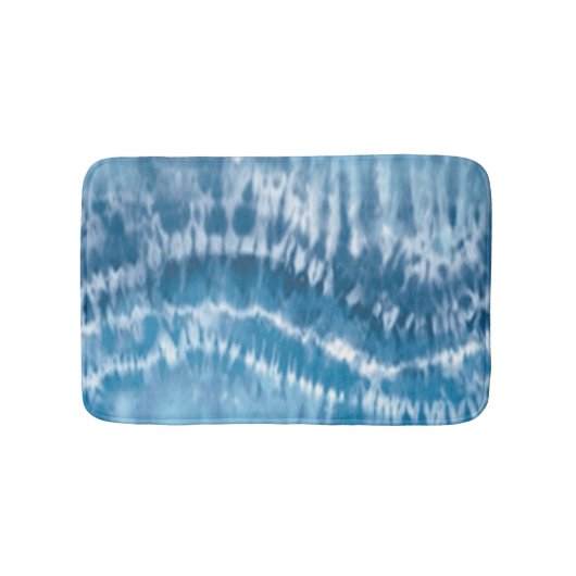 Tapis De Bain Bleu Tie Dye Bain Mat (Devant)