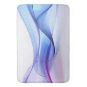 Tapis De Bain Bleu transparent et formes lavande (devant Vertical)