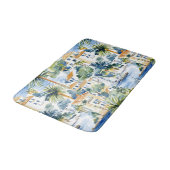 Tapis De Bain Bleu Tropical Méditerranée (Angle)