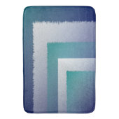 Tapis De Bain bleu turquoise gris ex pastel (devant Vertical)