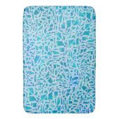 Tapis De Bain Bleu Turquoise Mosaïque Carrelage Moderne Chic (devant Vertical)