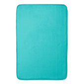 Tapis De Bain bleu turquoise solide (devant Vertical)