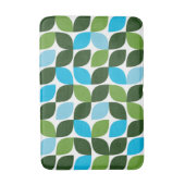 Tapis De Bain Bleu, vert, cool, tendance, nature moderne abstrai (Devant (Vertical))