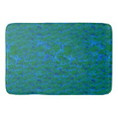 Tapis De Bain Bleu vert sous-marin Abstrait texturé Motif (Devant)