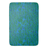 Tapis De Bain Bleu vert sous-marin Abstrait texturé Motif (devant Vertical)